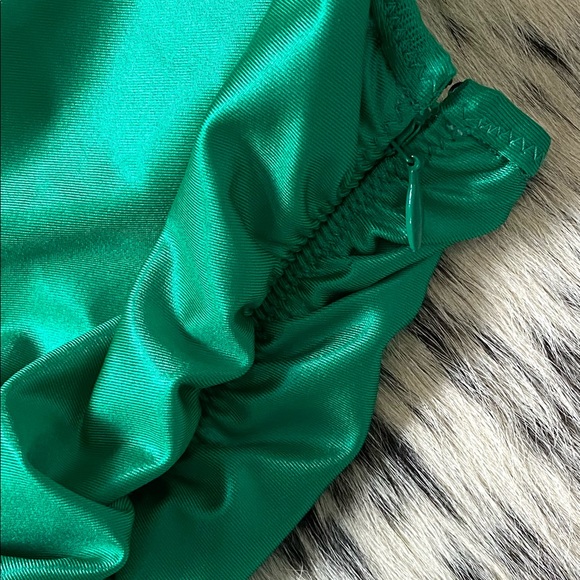 ALEXANDER WANG RUCHED JERSEY CAMI, SZ L GREEN - Picture 10 of 15